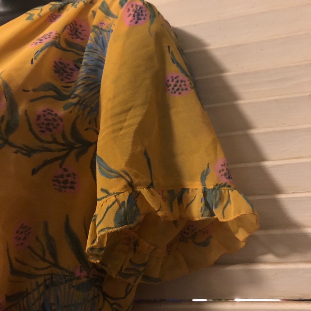 ☀️Madewell | Sweet Grass Ruffle Sleeve Dress | 4 - Picture 12 of 15